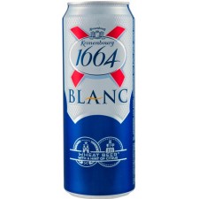 Пиво "Kronenbourg 1664" Blanc, in can, 0.46 л